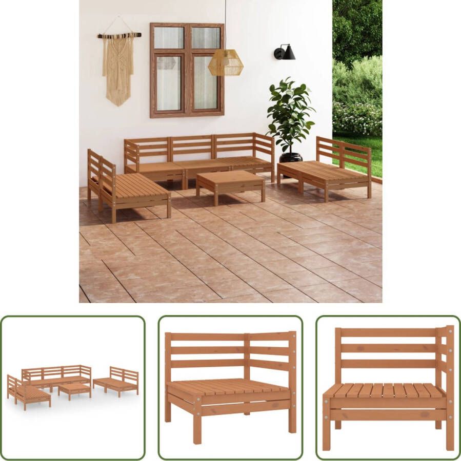 The Living Store Tuinset Grenenhout Middenbank 63.5 x 63.5 x 62.5 cm Hoekbank 63.5 x 63.5 x 62.5 cm Tafel 63.5 x 63.5 x 28.5 cm