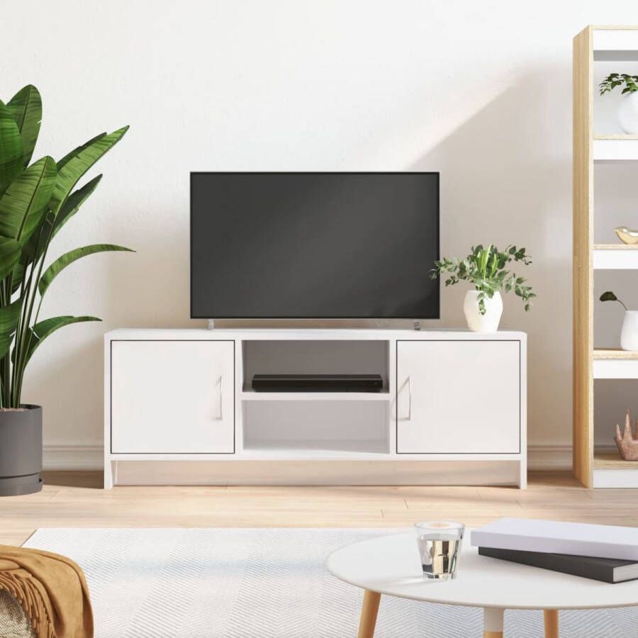 The Living Store Tv-meubel Hoogglans wit 102 x 30 x 37.5 cm Duurzaam bewerkt hout