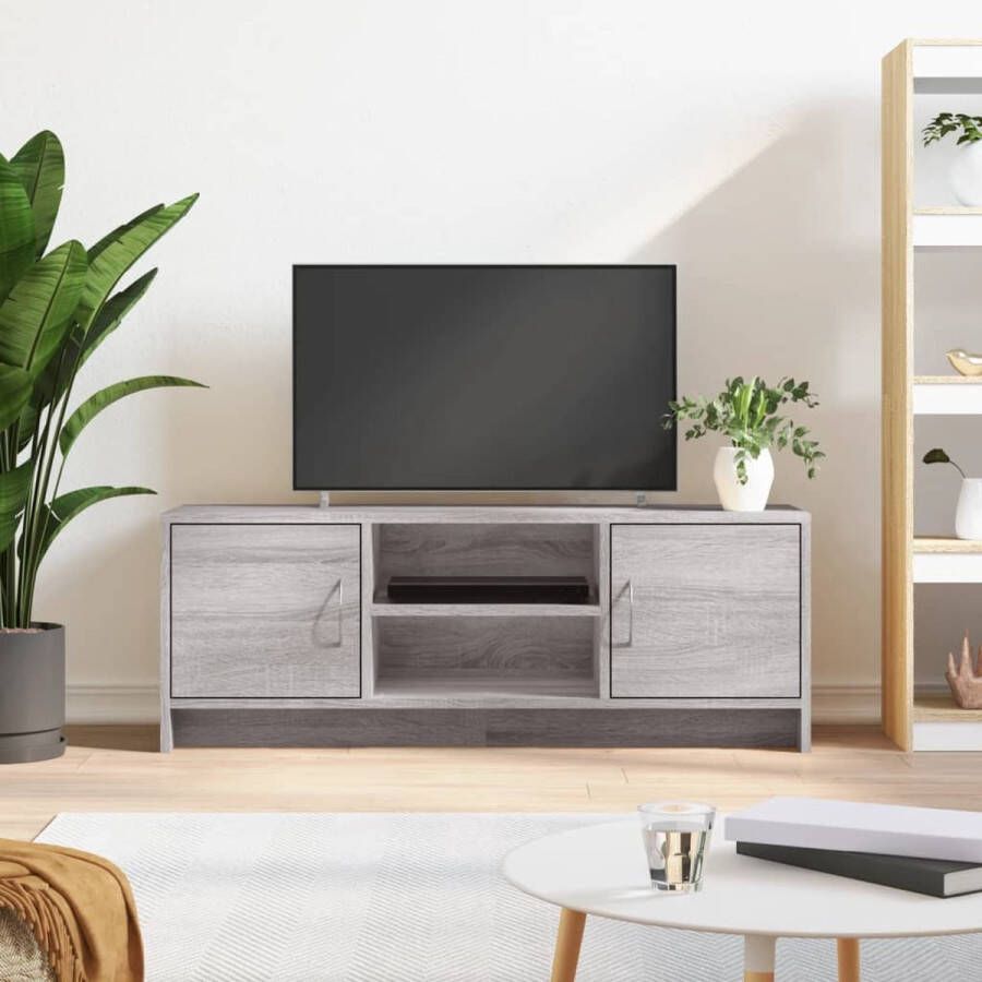 The Living Store TV-meubel Sonoma Eiken 102x30x37.5 cm Trendy en Praktisch