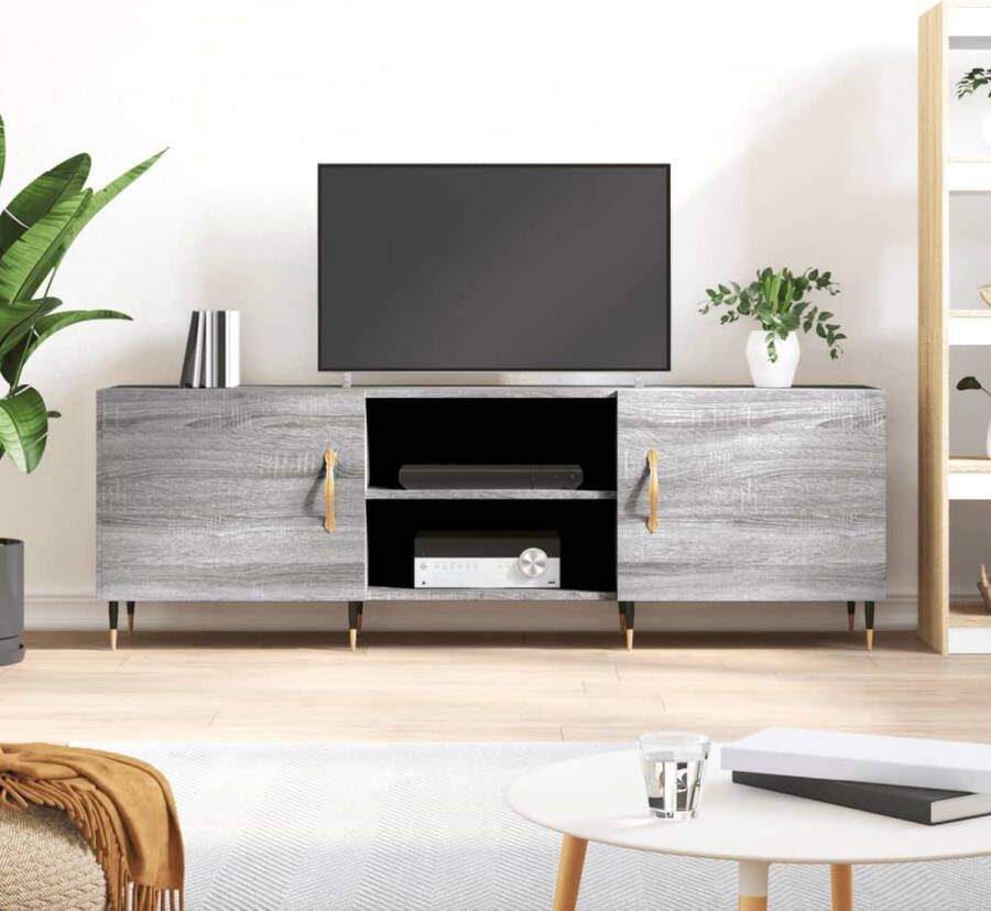 The Living Store TV-meubel Sonoma Eiken 150 x 30 x 50 cm 4 Vakken
