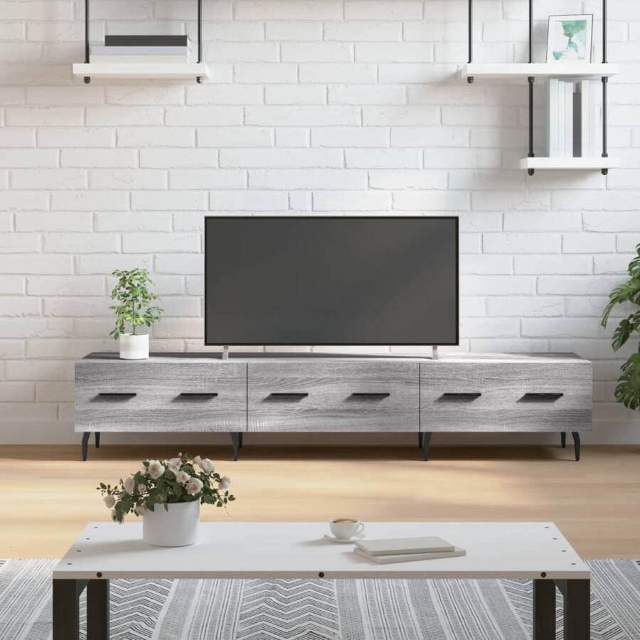 The Living Store TV-meubel Trendy Tv-meubels 150 x 36 x 30 cm Grijs sonoma eiken