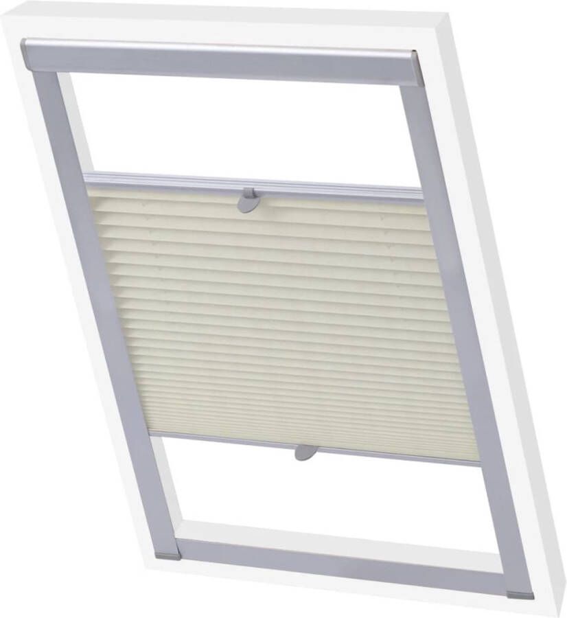 The Living Store Verduisterend Rolgordijn Velux M06 306 Crème