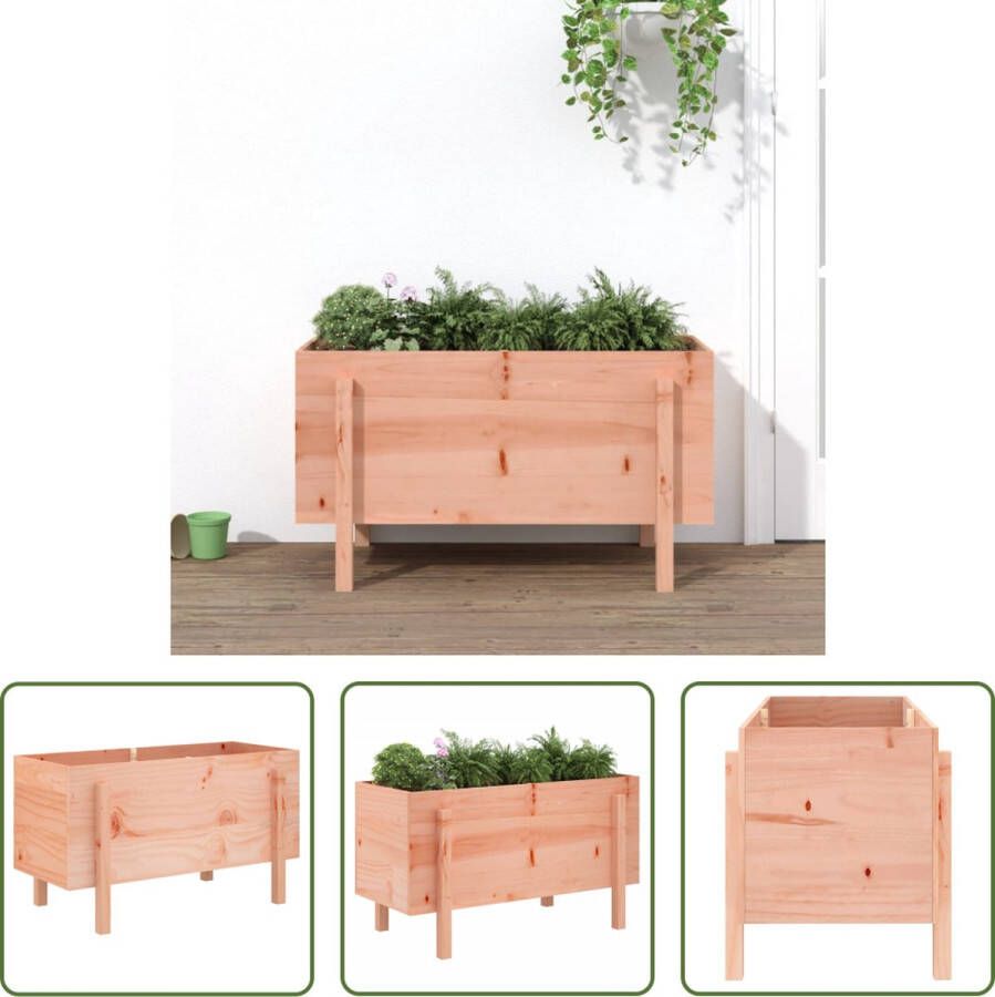 The Living Store Verhoogde Plantenbak Massief Douglashout 101 x 50 x 57 cm Montage vereist