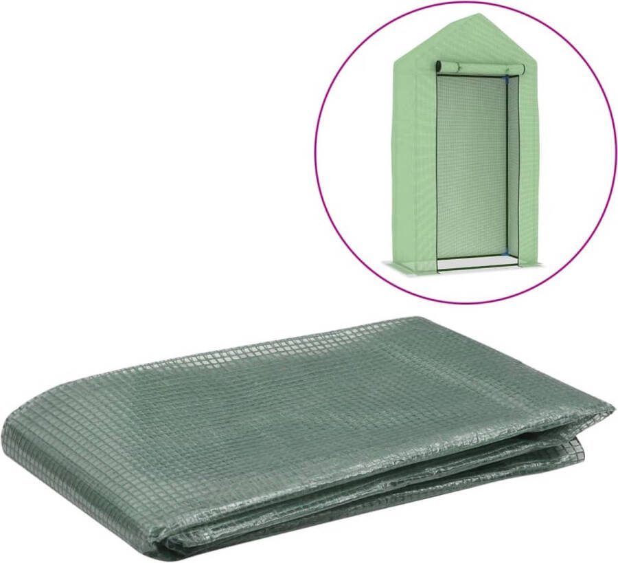 The Living Store Vervangende Kashoes Kweekkas Afdekhoes 50x100x190 cm Groen