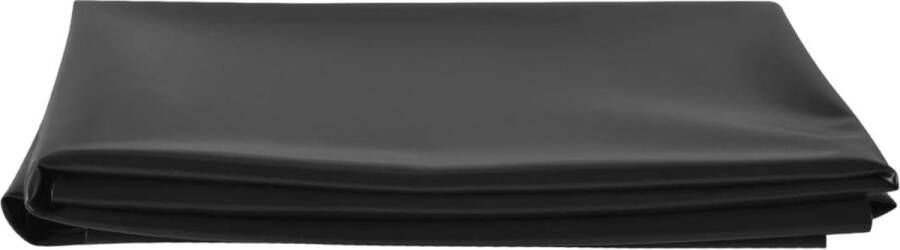 The Living Store Vijverfolie 2 x 3 m 0.5 mm PVC Zwart