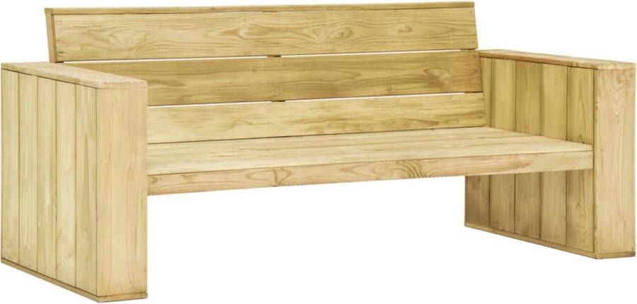 The Living Store Vintage Grenenhouten Tuinbank 179x76x76 cm Duurzaam Weerbestendig