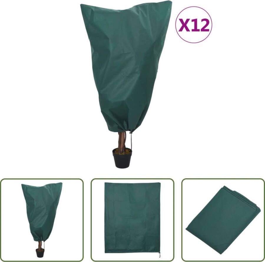 The Living Store Vlieshoezen Planten Pack van 12 0.8 x 1 m Bescherming tegen Vorst en Ongedierte