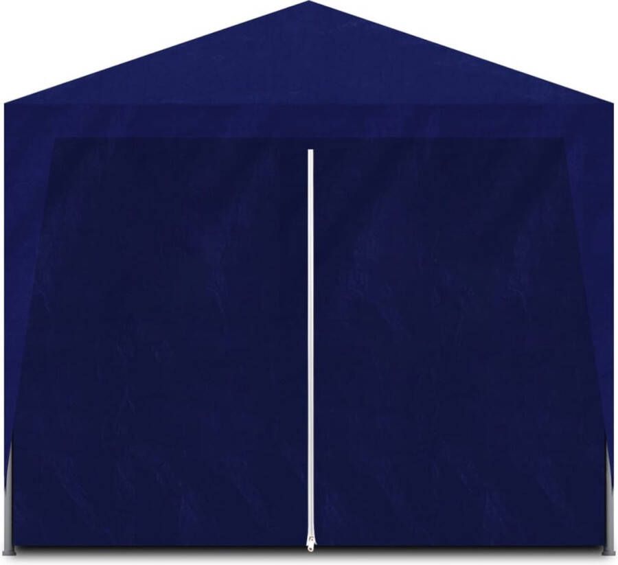 The Living Store Vouwtent 9 x 3 x 2.55 m Blauw UV- en waterbestendig