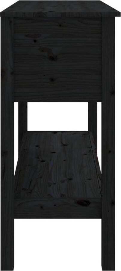The Living Store Wandtafel Praktische klassieke houten tafel 100 x 35 x 75 cm Massief grenenhout