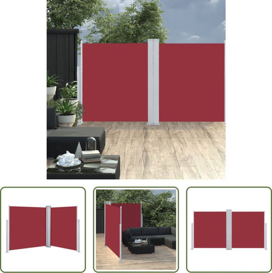 The Living Store zijluifel Grote zijluifel 140 x (0-600) cm Rood