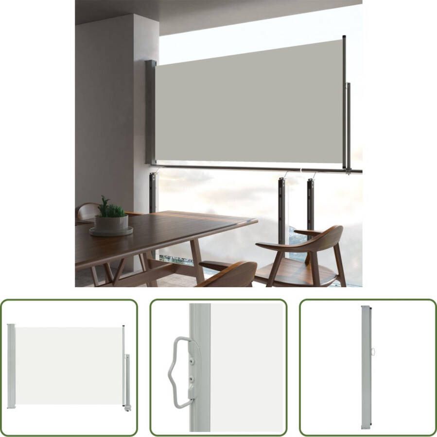 The Living Store Zijscherm Balkon 80 x 0-300 cm UV-bestendig