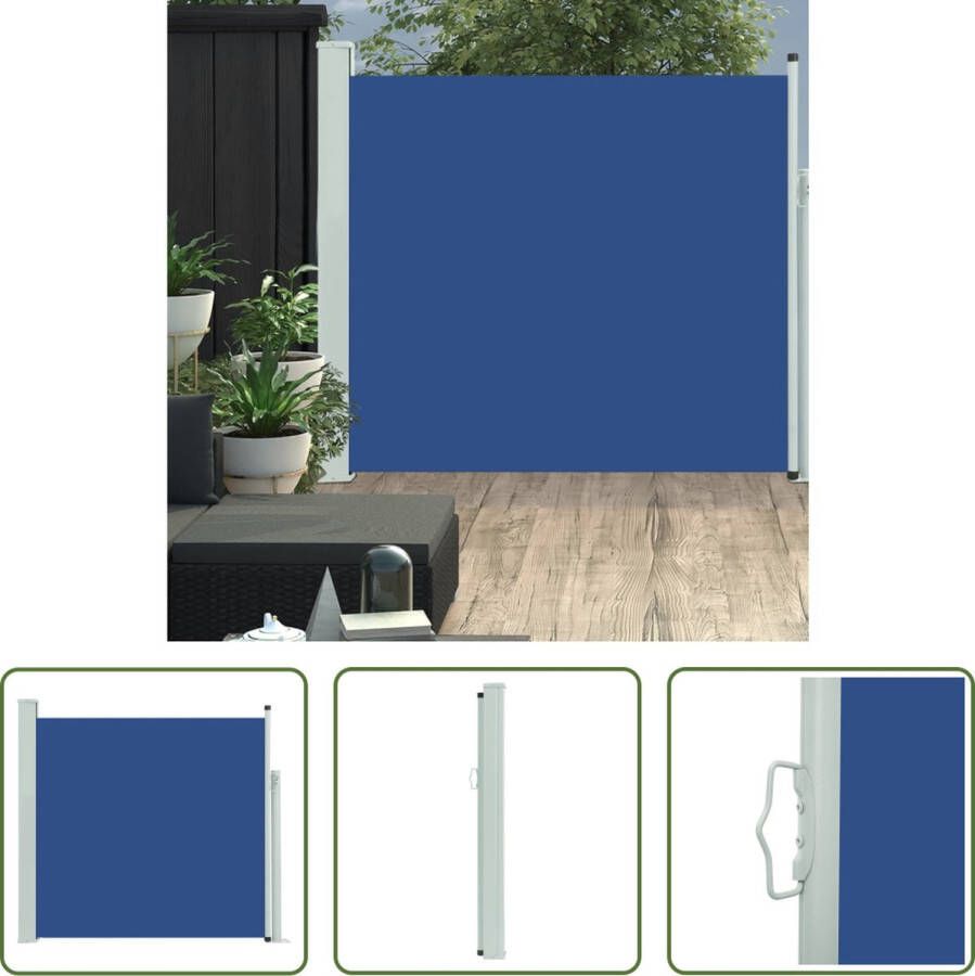 The Living Store zijscherm terras balkon 170x300cm UV-bestendig polyester