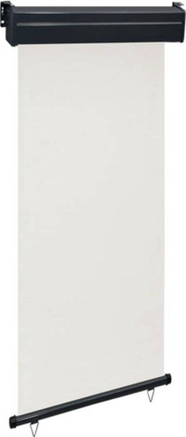 The Living Store Zonnescherm Verticaal 100 x 250 cm Crème Uv- en Waterbestendig
