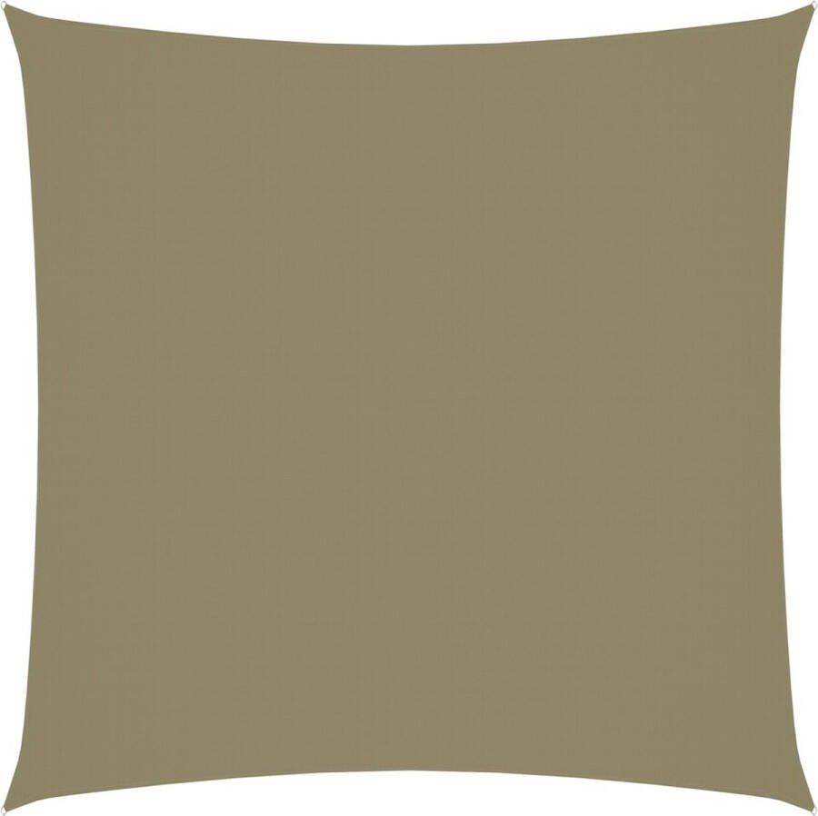 The Living Store Zonnezeil Tuinaccessoires 7 x 7 m Beige Waterbestendig