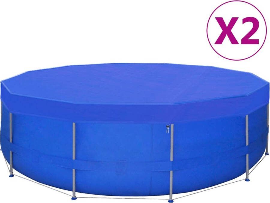 VidaXL The Living Store Zwembadhoes Polyethyleen Donkerblauw 540 cm 90 g m²