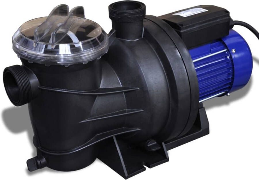 VidaXL The Living Store Zwembadpomp Geavanceerd 1200 W 230 V 50 Hz 23.000 liter per uur 16 m opvoerhoogte 55 x 25 x 23.5 cm IPX4 Zeef filter