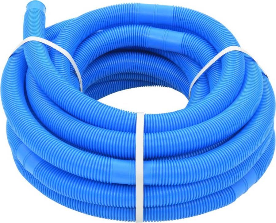 VidaXL The Living Store Zwembadslang 15.4m 32mm Blauw LDPE UV- en weerbestendig