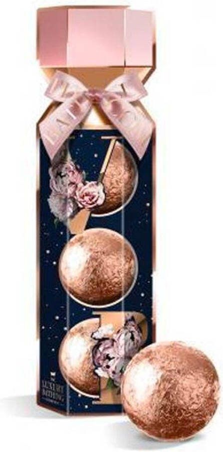 The Luxury Bathing Company Geschenkset van 3 bruisballen Brilliance Velvet Rose & Peony