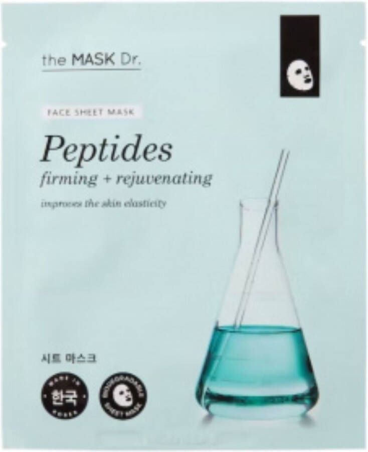 The Mask Dr. face sheet mask gezichtsmasker peptides firming + rejuvenating verstevigend en verjongend tissue masker sheetmask