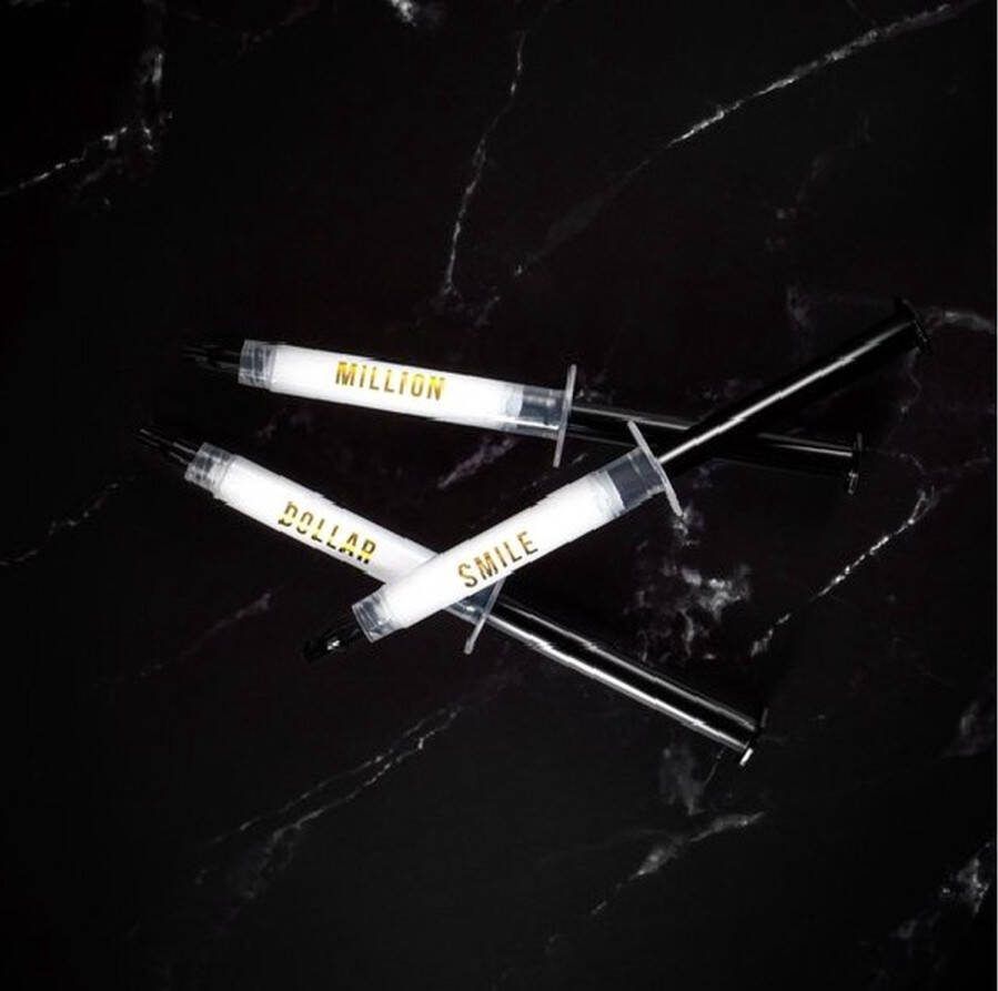 The Million Dollar Smile Refill-Gels (3 stuks) Tanden bleek gel voor Tandenbleekkit Peroxide vrij Navulling Tanden bleekset
