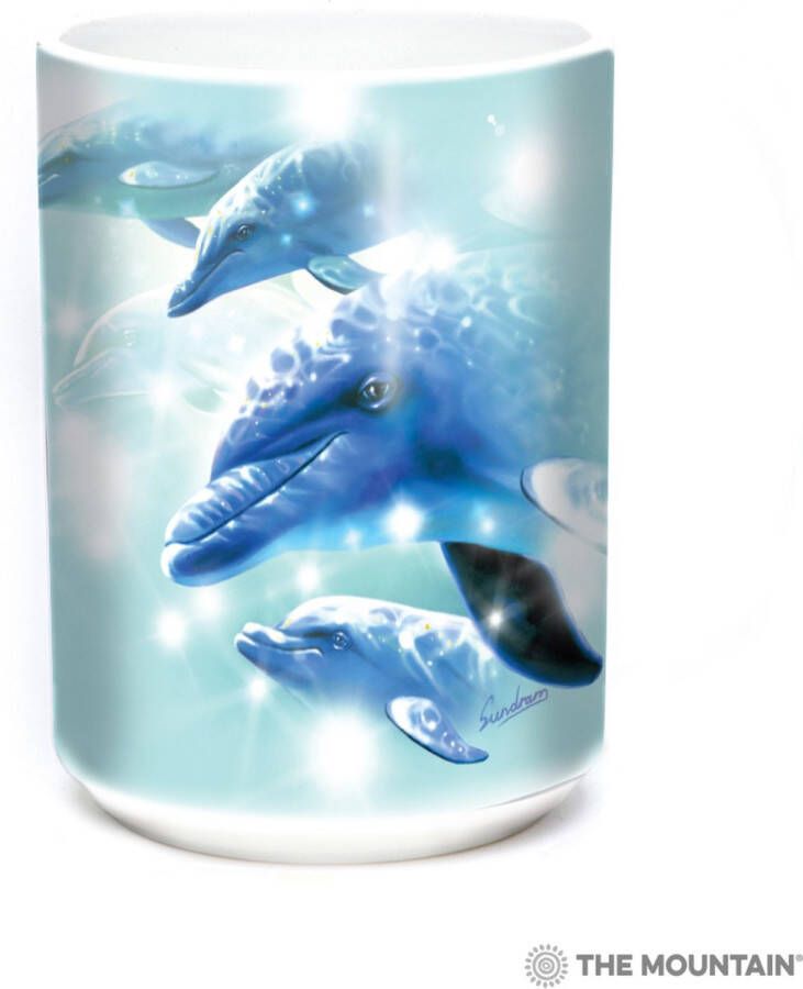 The Mountain 15 oz. Ceramic Mug Dolphin Play