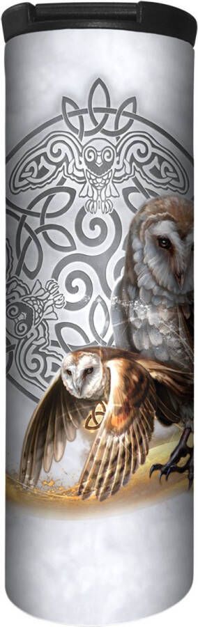 The Mountain Celtic Owl Magic White Tumbler 500 ml