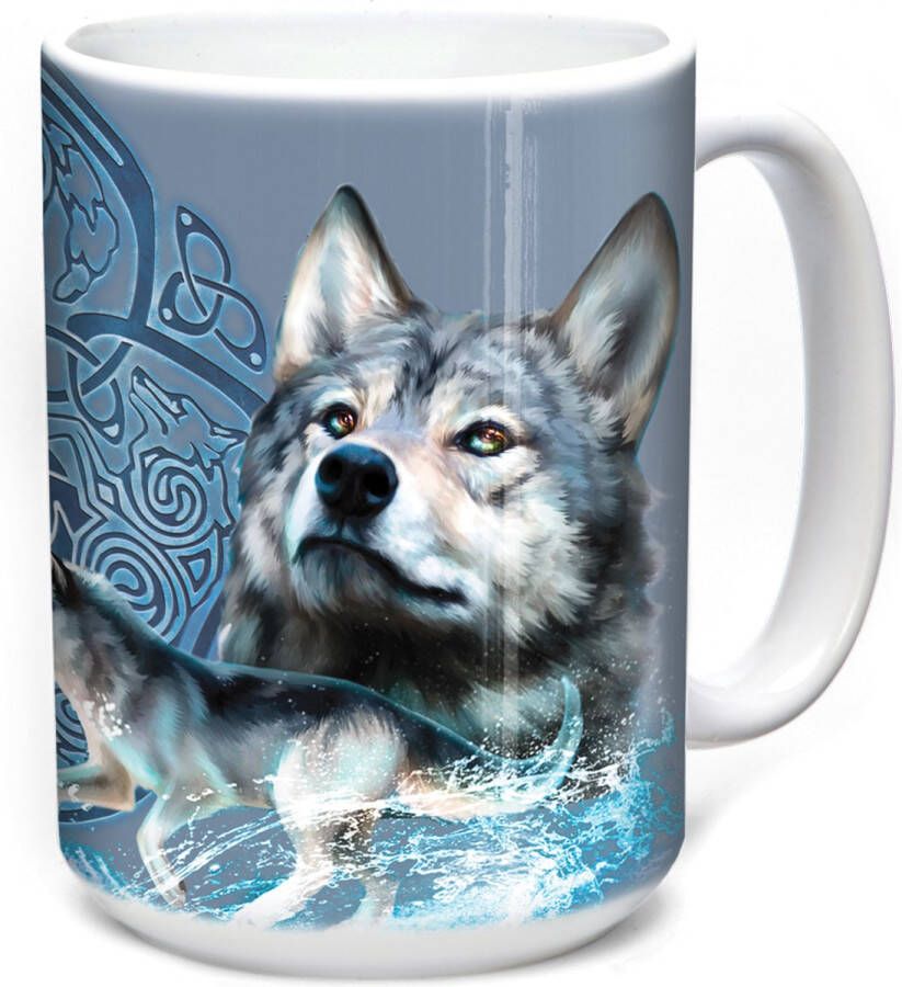 The Mountain Mok Celtic Wolf Refresh Blue 440 ml