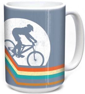The Mountain Mok Retro Mountain Bike Blue 440 ml