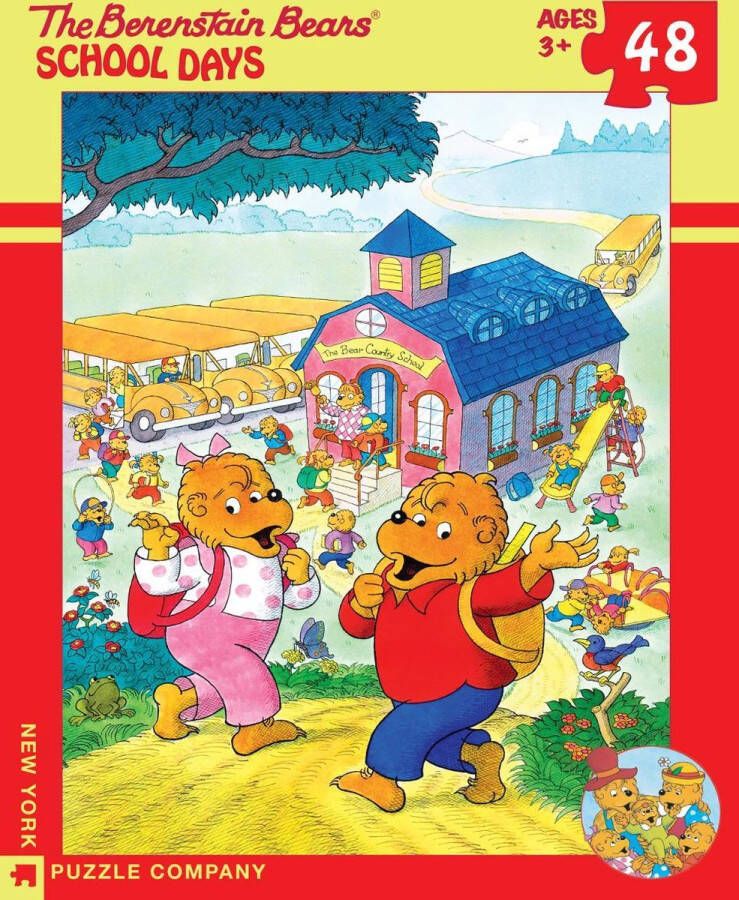 The New York Puzzle Company Berenstain Bears: School Days (School Dagen); kinderpuzzel van 200 stukjes 0819844012212