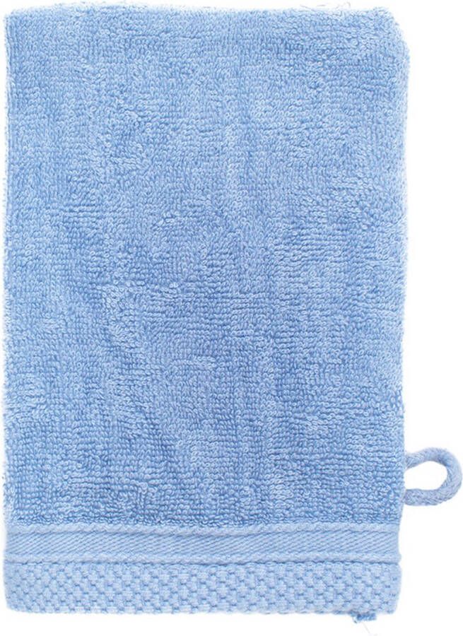 The One towelling Bamboe Washandjes Voordeelverpakking Bamboe Katoen 600 gr m² Stofdikte 16 x 21 cm Aqua Azure 10 Stuks