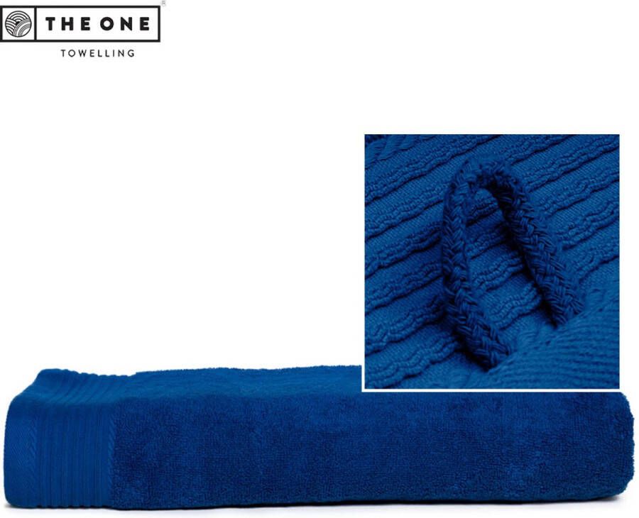 The One towelling Classic Strandlakens Voordeelverpakking Hoge vochtopname 100% Gekamd katoen 100 x 180 cm Koningsblauw 10 Stuks