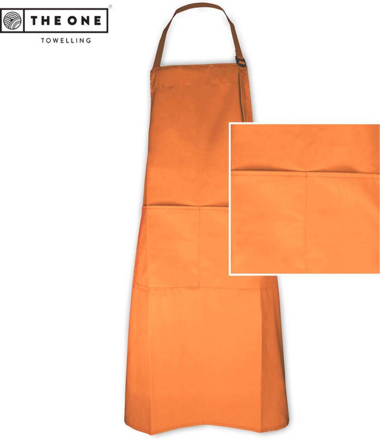 The One towelling Keukenschort Schort Verstelbare band 35% Katoen 65% Polyester One size Oranje