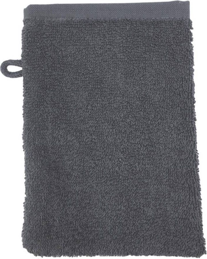 The One towelling washand 16 x 21 cm 500 gr m² Anthracite 100% katoen T1-Wash