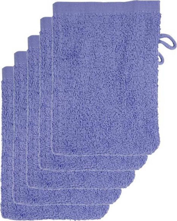 The One towelling Lavender voordeelpakket washandjes 10 stuks
