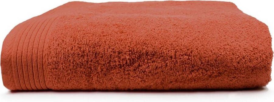 The One towelling Deluxe handdoek Badlaken Hoge vochtopname Met ophanglus 550 gr m² 100% Gekamd katoen 60 x 110 cm Terra