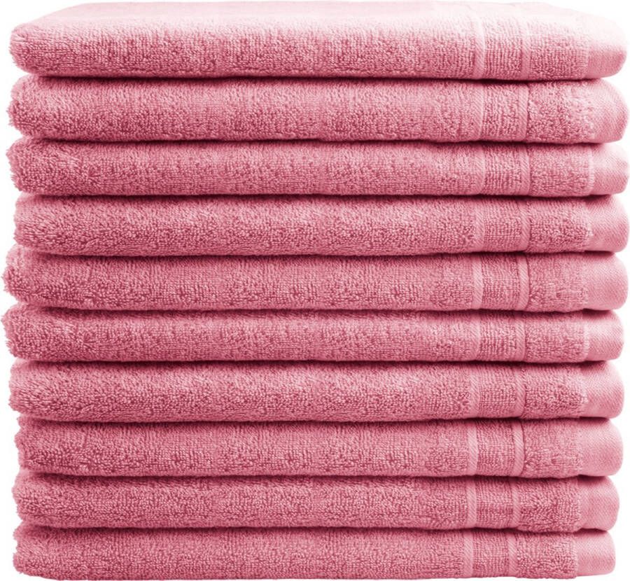 The One Toweling The One Washandjes Roze 12 stuks
