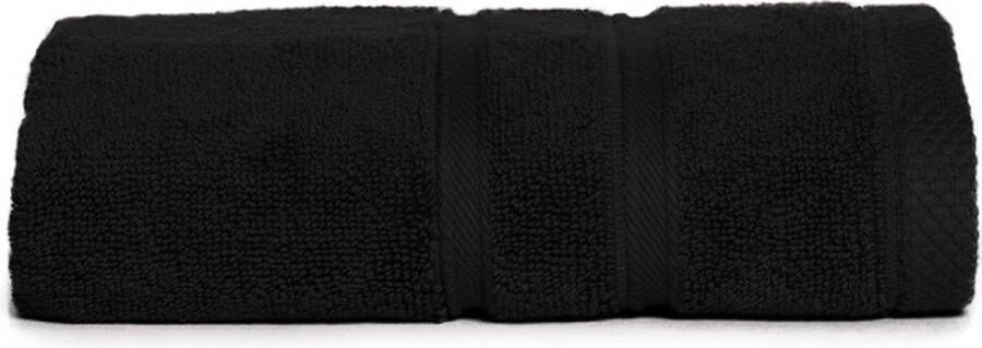 The One towelling Ultra Deluxe Gastendoek Luxe kleine handdoek 100% Gekamd katoen 675 gr m2 40 x 60 cm Zwart