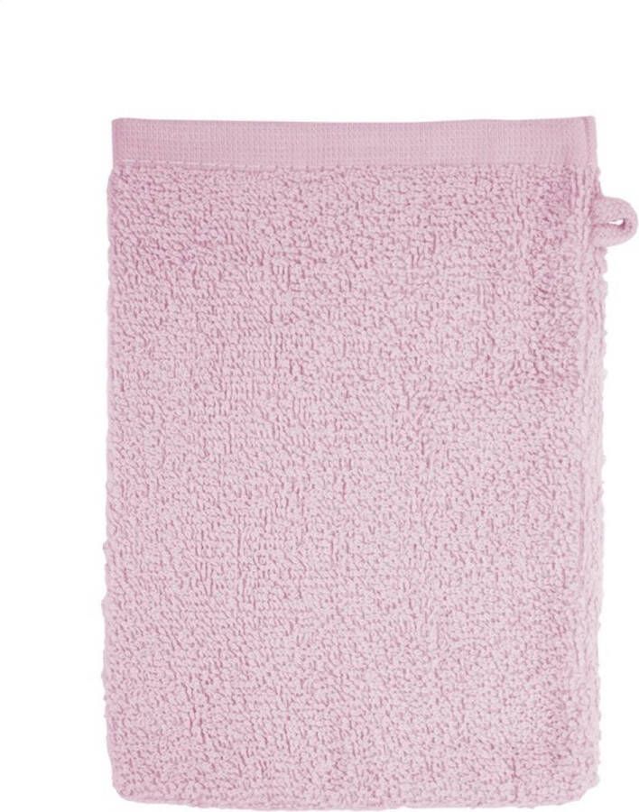 The One towelling washand 16 x 21 cm 500 gr m² Light Pink 100% katoen T1-Wash