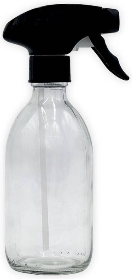 The Plastic Free Co. Glazen Spuitfles Sprayfles plantenspuit 300 ml Helder Glas Plantensproeier Waterverstuiver