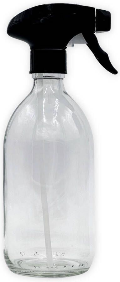 The Plastic Free Co. Glazen Spuitfles Sprayfles plantenspuit 500 ml Helder Glas Plantensproeier Waterverstuiver