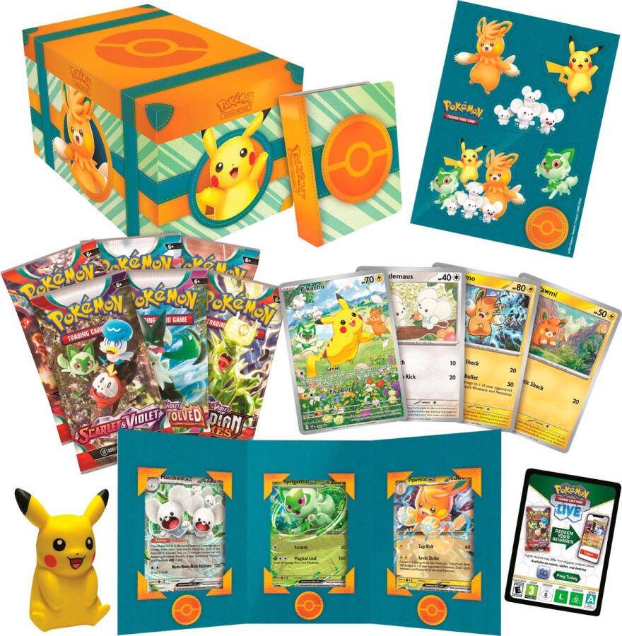 The Pokémon Company Pokémon JCC Écarlate et Violet Coffre Aventure à Paldea FR