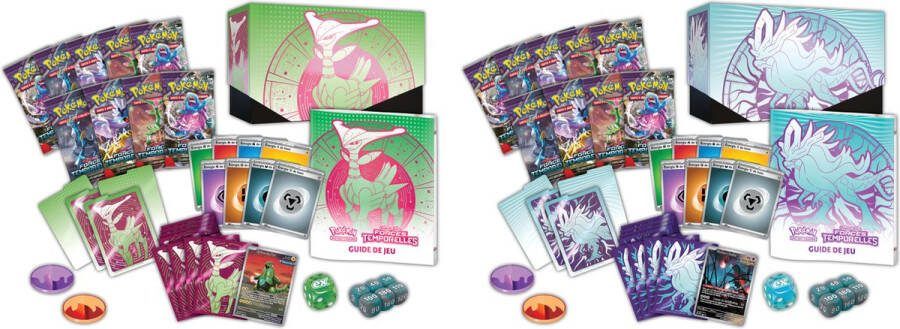 The Pokémon Company Pokémon JCC Écarlate et Violet Coffret Dresseur d'Élite Forces Temporelles Vert-de-Fer ou Serpente-Eau (1x coffret aléatoire)
