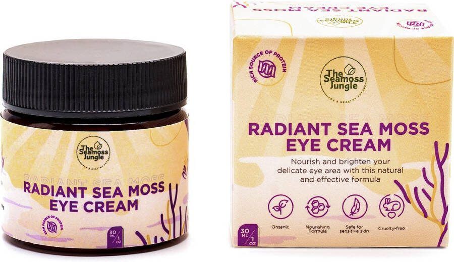 The Seamoss Jungle Natuurlijke Sea Moss Oogcrème 30 ml Hydraterend Verjongend Vegan & Diervriendelijk
