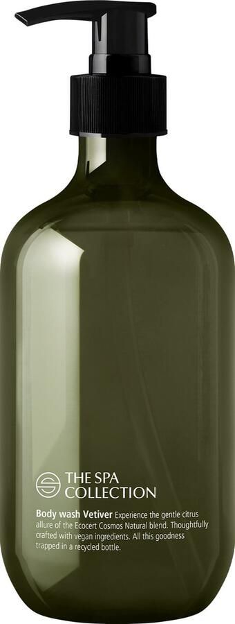 The Spa Collection Vetiver Ecocert Cosmos Natural Body Wash 475 ml Natuurlijk + Vegan Gerecyclede Fles