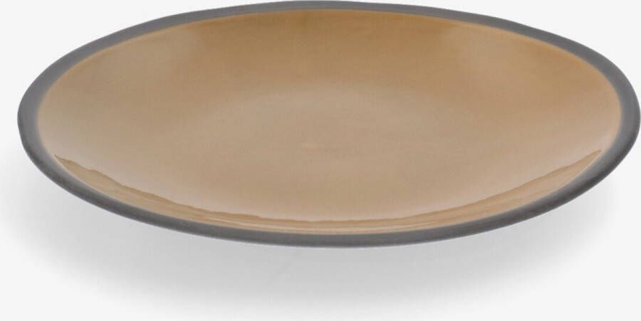 The Table Atelier Gebaksbordjes Curry bruin Ø 16 cm