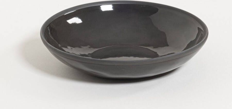 The Table Atelier pastabord Ø 22 5 cm Black Olive zwart diepe borden handgemaakt