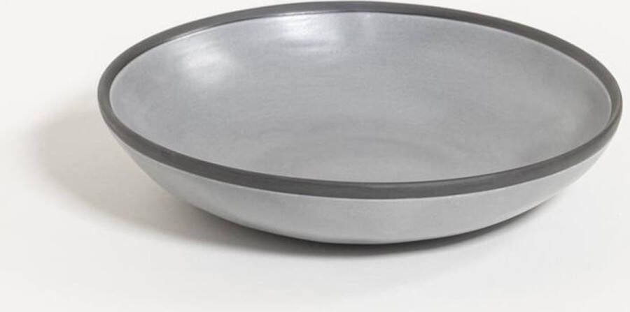 The Table atelier pastabord Ø 22 cm handgemaakt grijs