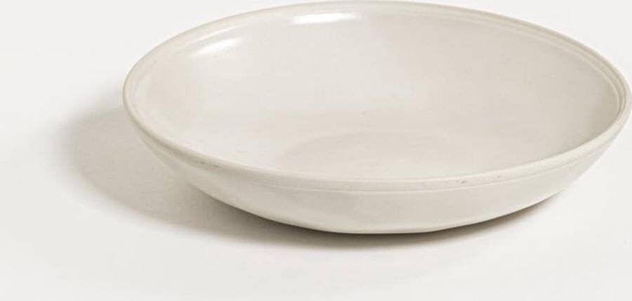 The Table atelier pastabord Ø 22 cm handgemaakt wit