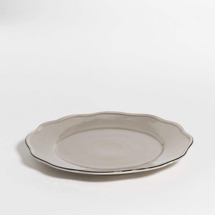 The Table attic onderbord Ø 30 handgemaakt beige