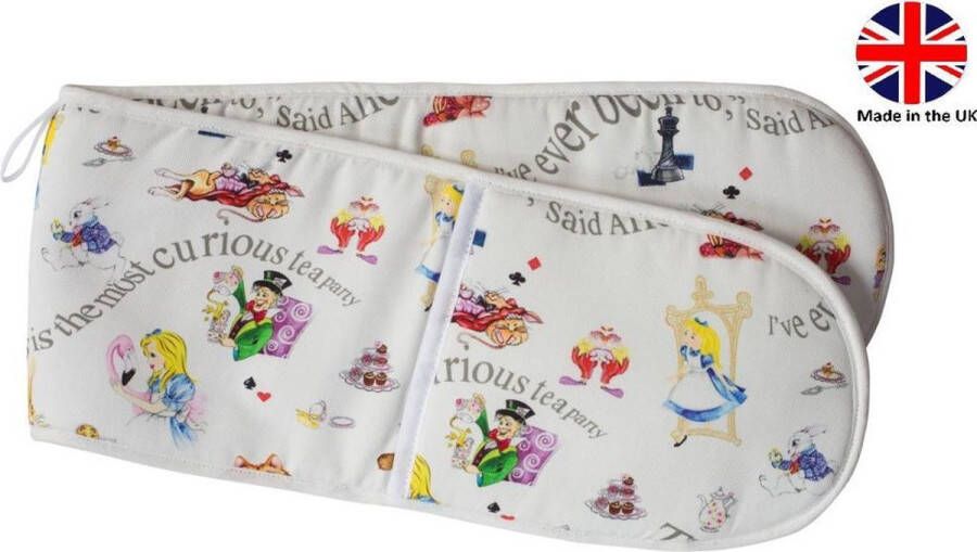 The Teapottery Cardew Design Tea Pottery Textiel Alice in Wonderland Double Oven Glove Quilted